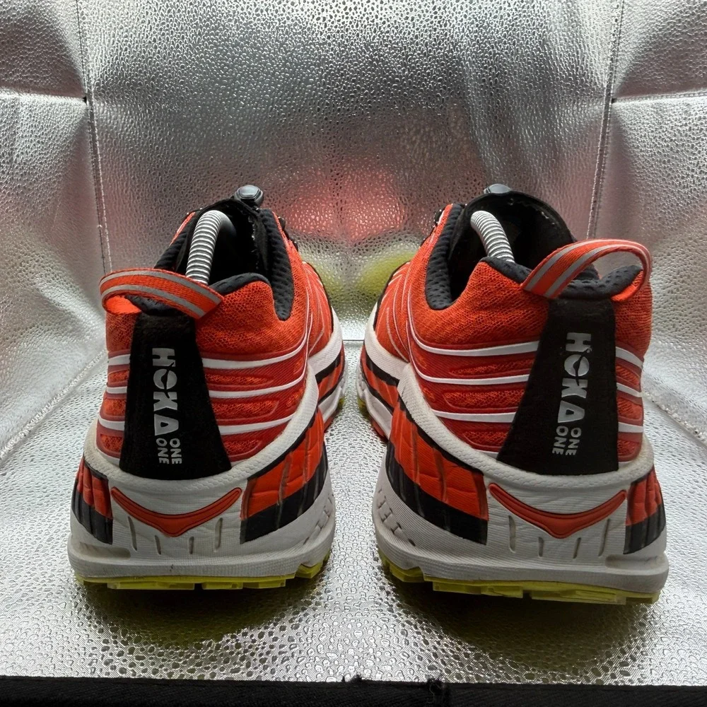 Size L12 M11 Hoka Stinson Evo OG Habanero/Black Unisex Running Sneakers 1155350